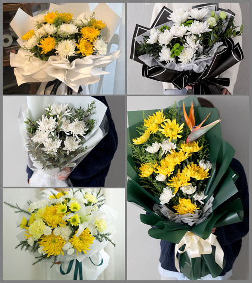 四川达州万源市中坪乡白事花束代送